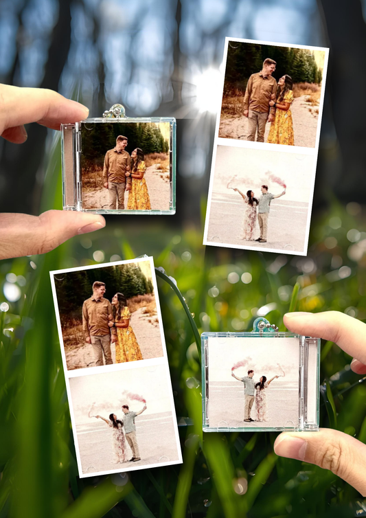 Pack de 2 Mini-CDs Personalizados + 2 Ímãs Fotográficos | Com ou Sem NFC