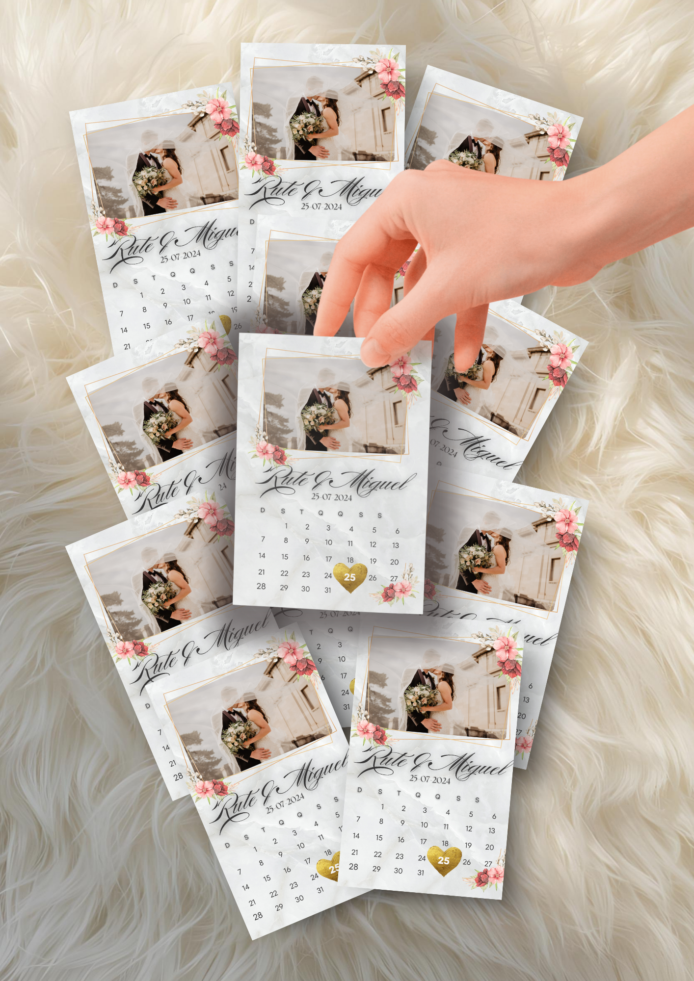 Calendário Comemorativo A4 + Pack de Lembranças 9x5cm