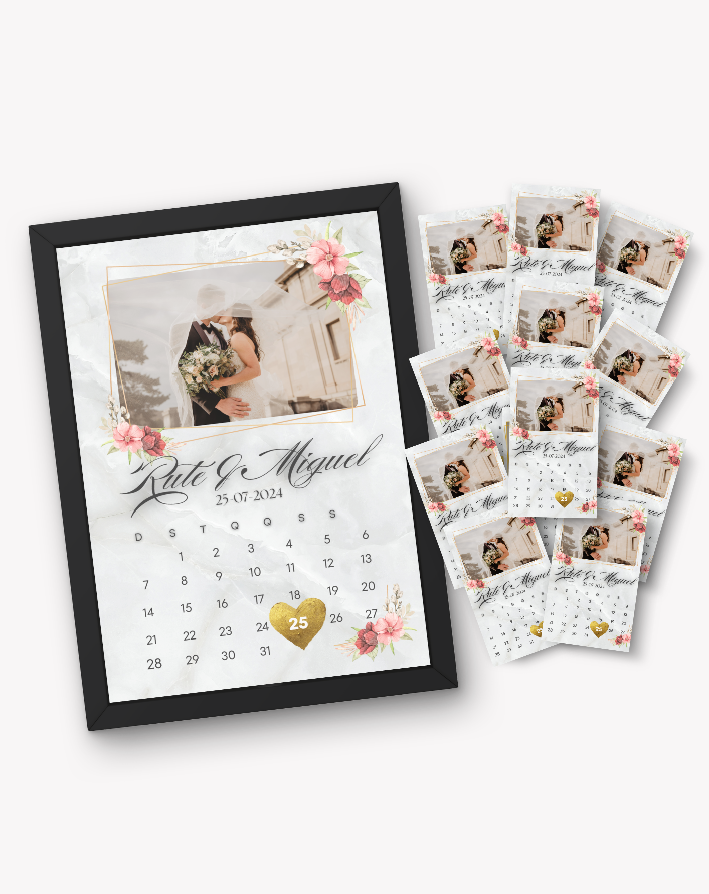 Calendário Comemorativo A4 + Pack de Lembranças 9x5cm