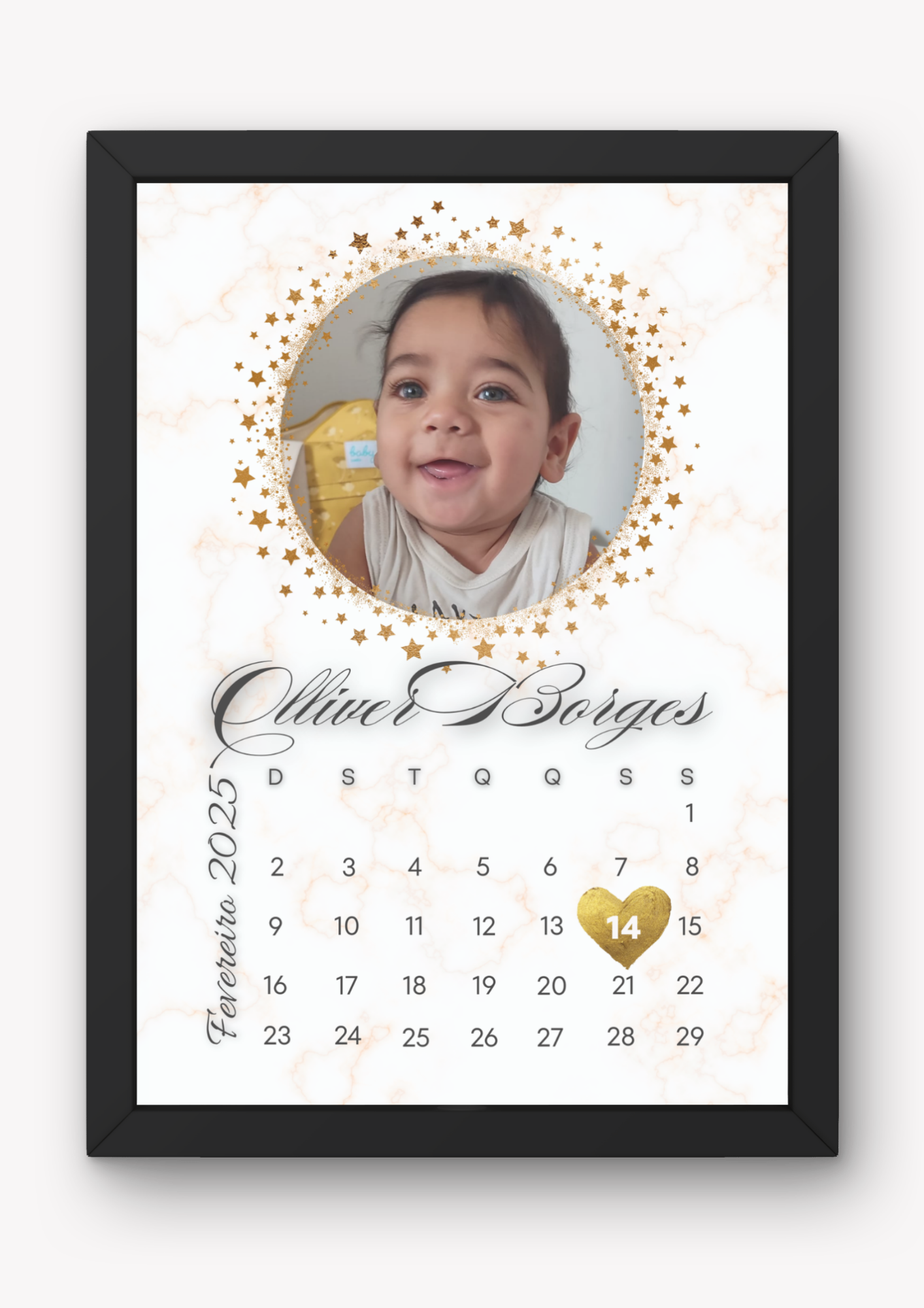 Calendário Comemorativo A4 + Pack de Lembranças 9x5cm