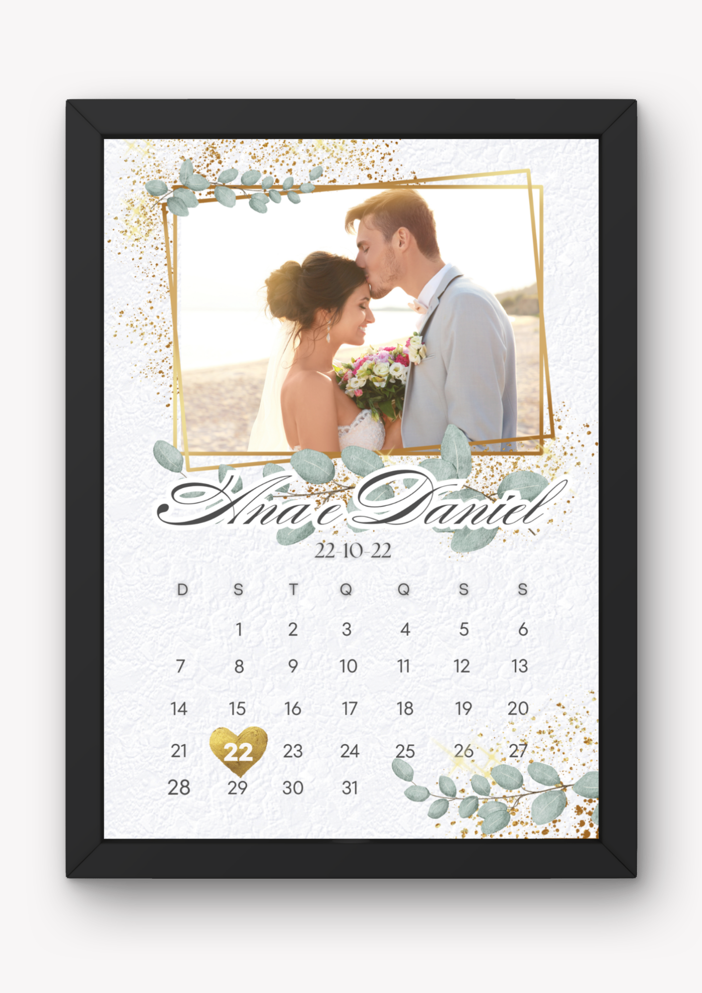 Calendário Comemorativo A4 + Pack de Lembranças 9x5cm