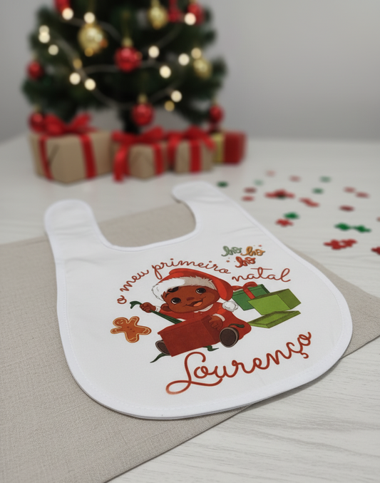 Babete Personalizado - O Meu Primeiro Natal