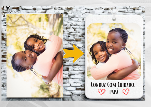Ambientadores Personalizados Papá Pack 2 ou 4 + Refil Perfume
