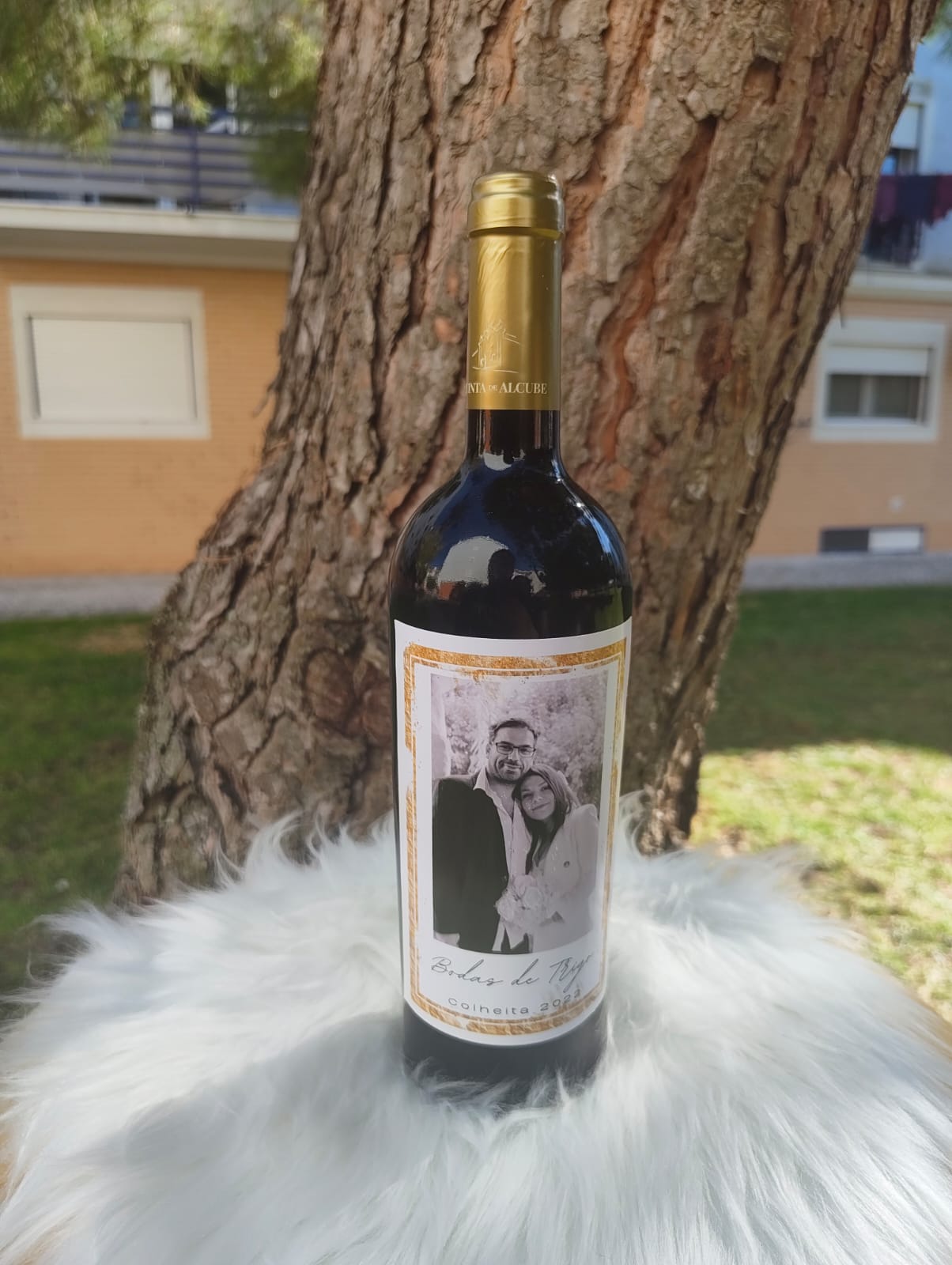 Kit Vinho Personalizado – Garrafa, Saco, Rótulo e Brinde