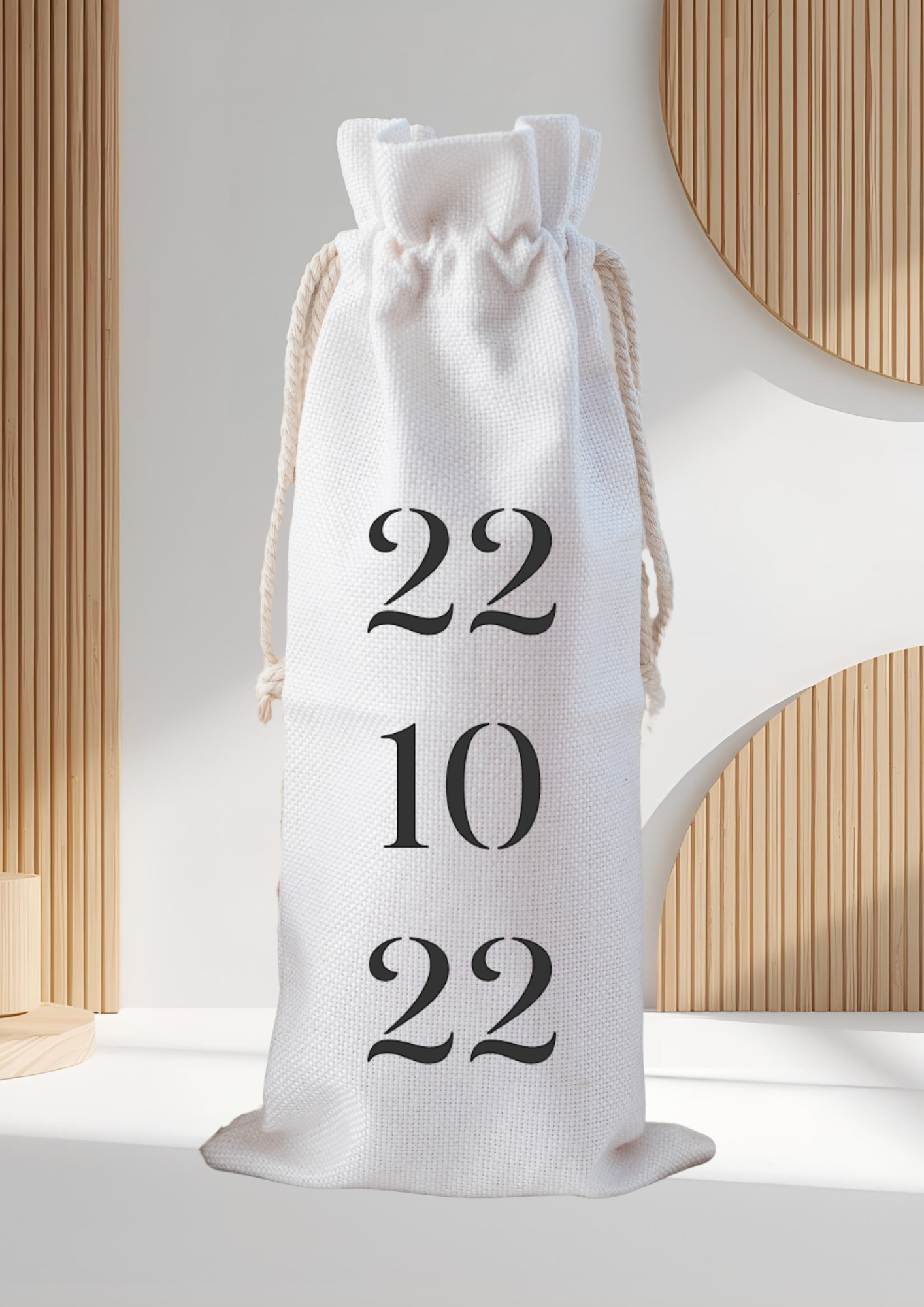 Kit Vinho Personalizado – Garrafa, Saco, Rótulo e Brinde