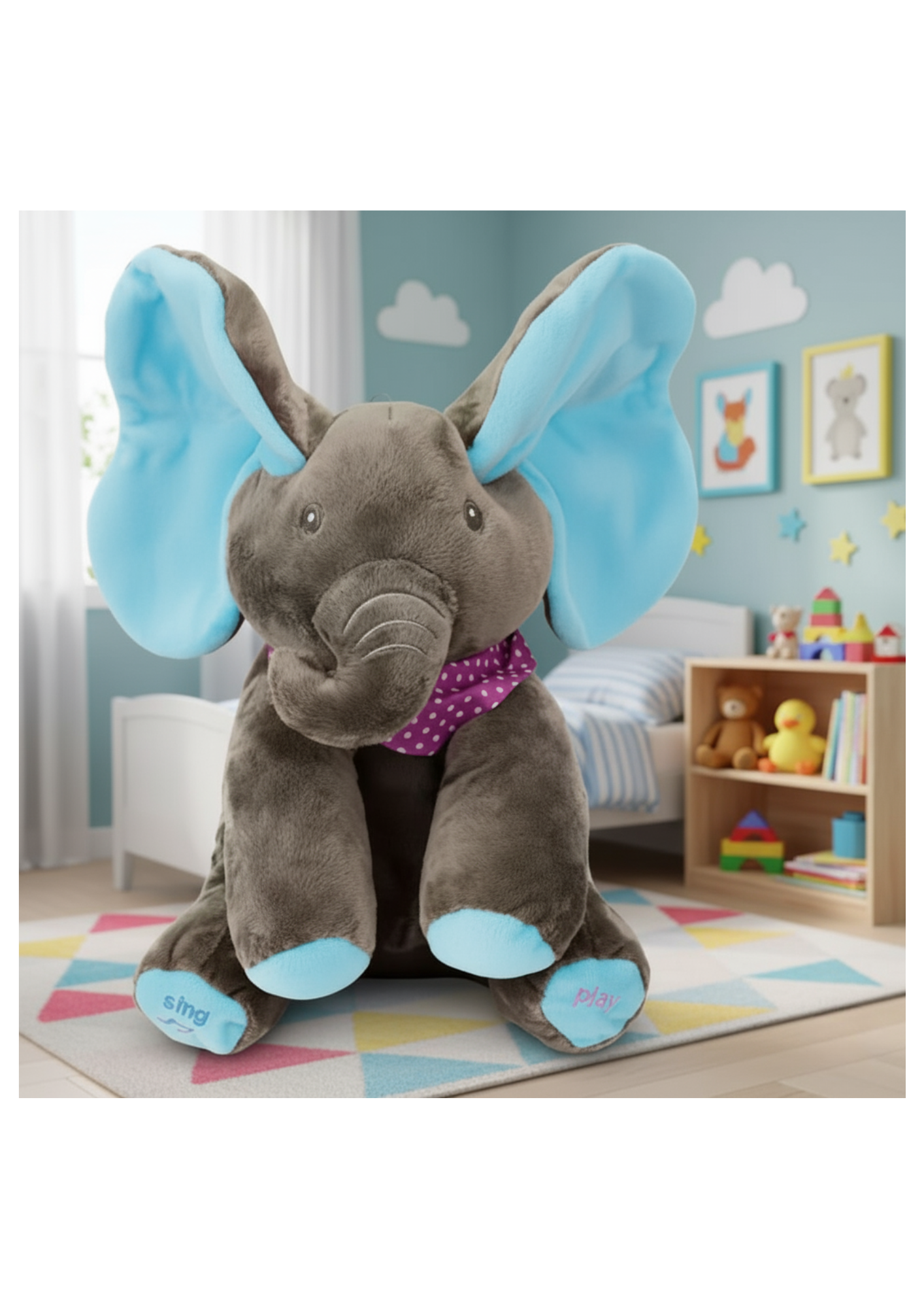 Peluche Elefante Personalizado Canta e Dança