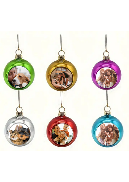 Ornamento Árvore Natal | Personalizado com Fotografia