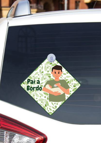Placas para Carro Papá a Bordo