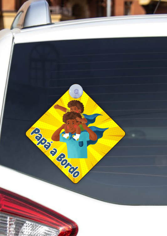 Placas para Carro Papá a Bordo