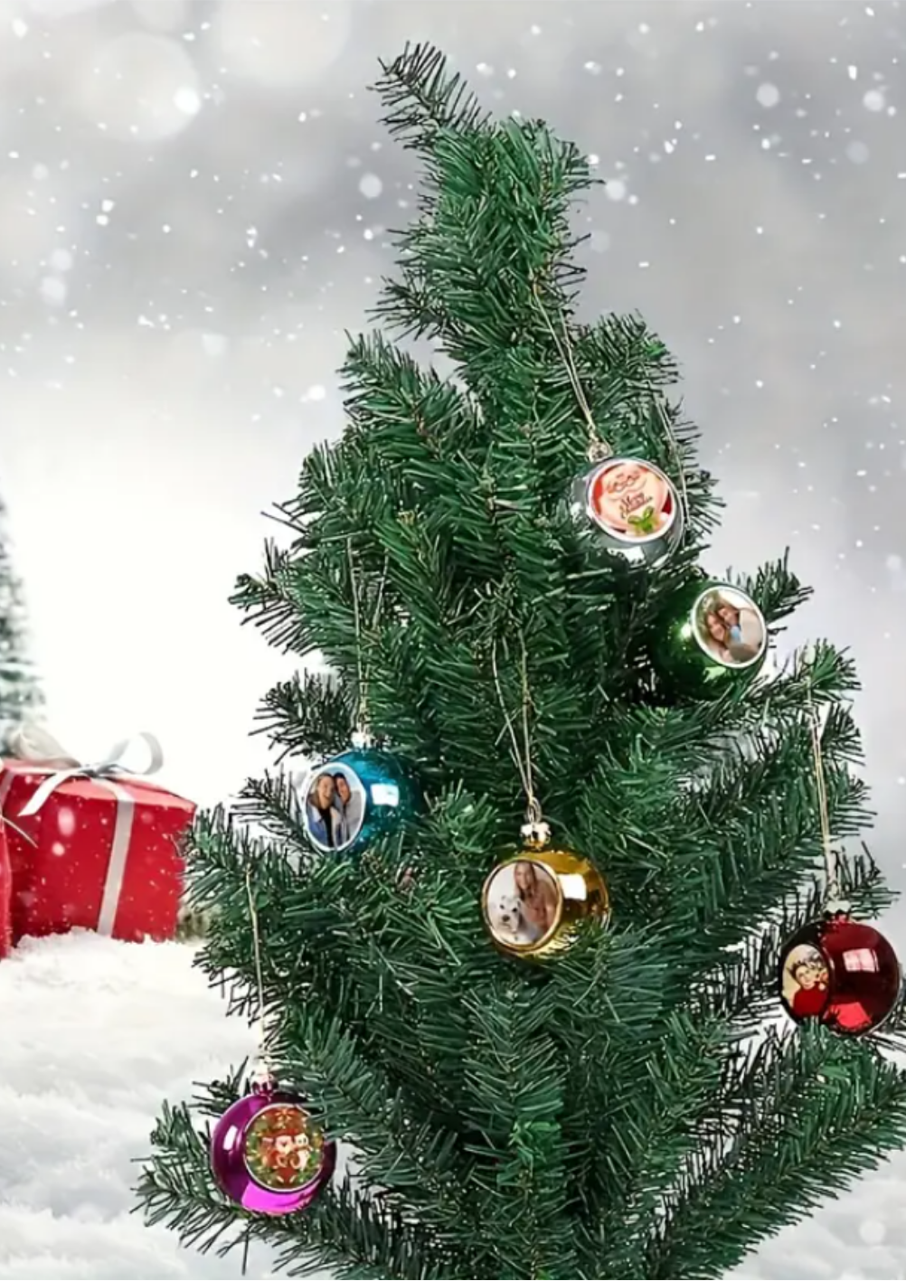 Ornamento Árvore Natal | Personalizado com Fotografia