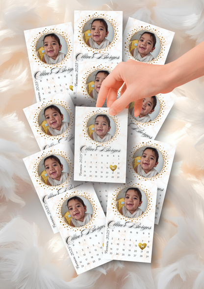 Calendário Comemorativo A4 + Pack de Lembranças 9x5cm