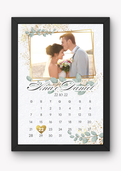 Calendário Comemorativo A4 + Pack de Lembranças 9x5cm