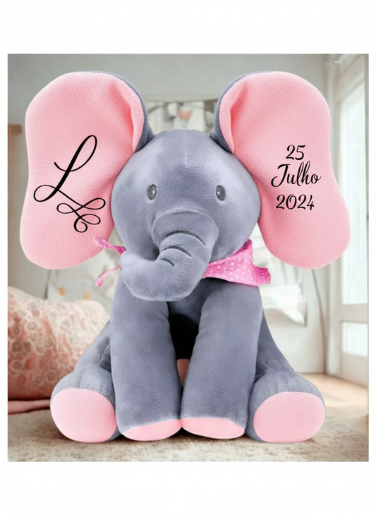 Peluche Elefante Personalizado Canta e Dança