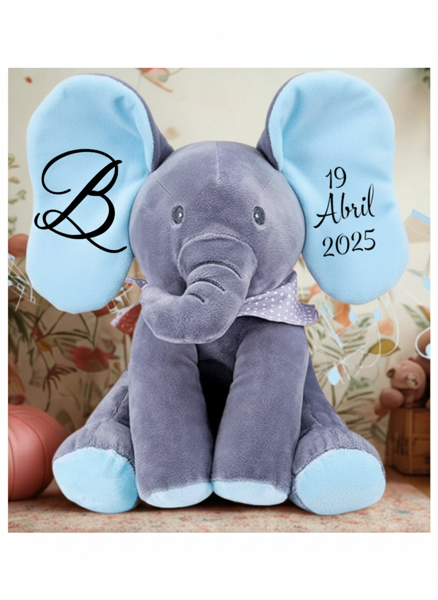 Peluche Elefante Personalizado Canta e Dança