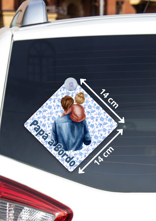 Placas para Carro Papá a Bordo