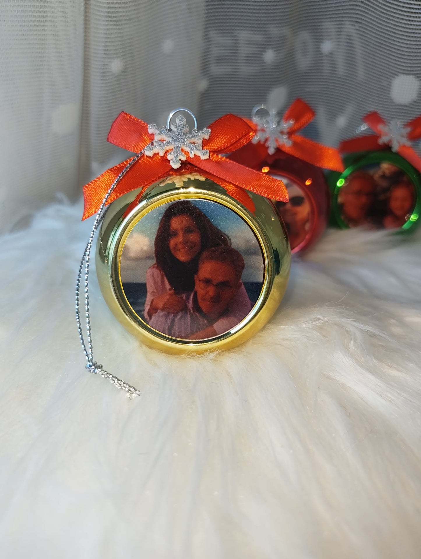 Ornamento Árvore Natal | Personalizado com Fotografia