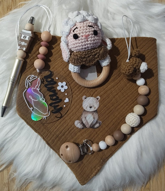 Caixa Presente - Mamã e Bebé Crochet